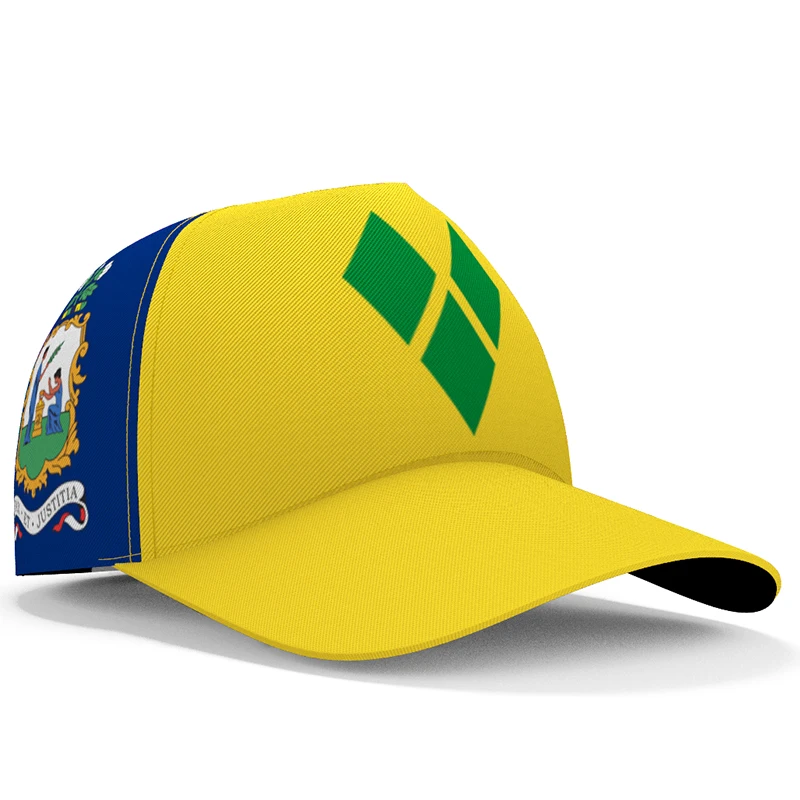 

Saint Vincent And The Grenadines Baseball Caps Free 3d Custom Made Name Team Logo Vc Hat Vct Country Travel Nation Flag Headgear