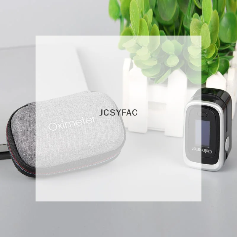 /JCS/Reinforced Oximeter Organizer EVA For Fingertip Pulse Deluxe Blood Oxygen Saturation Zipper Monitors Home Storage Box Case