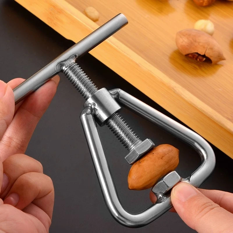 （Summer4）Multifunctional Manual Nut Opener Cracker Machine Walnut Kitchen Tool Steel Sheller Nut Macadamia Accessories view 3