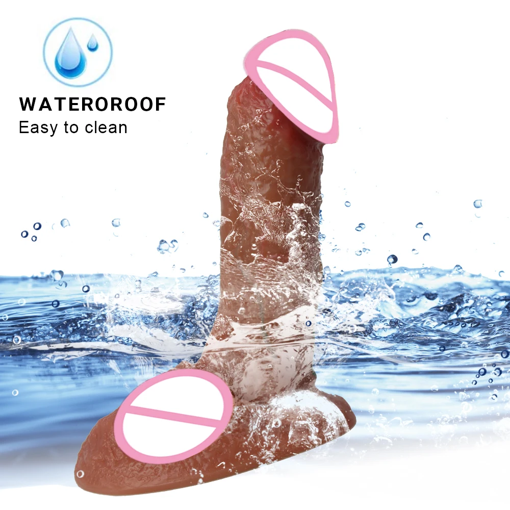 Soft Real Skin Silicone Huge Dildo Realistic Suction Cup Dildo Male Artificial Rubber Penis Female Dick Sex Toys For Women Dildo