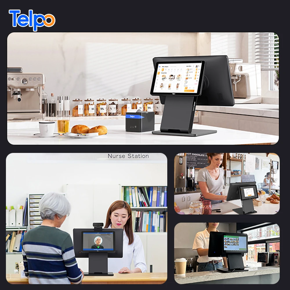 touchscreen double screen android pos computer point of sale system retail store pos