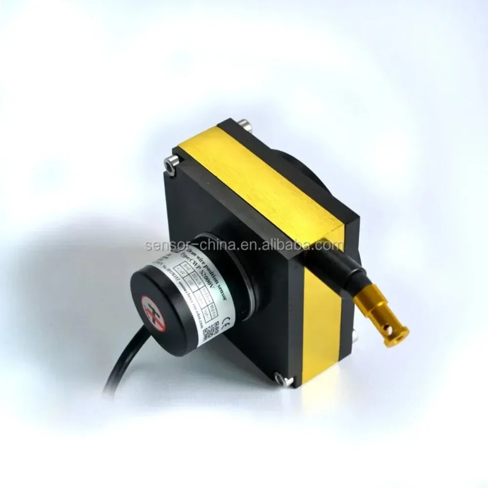 CALT Cable Wire Encoder 4~20mA Draw Wire Position Sensor 2000mm Analog Linear Displacement Sensor CWP-S2000A