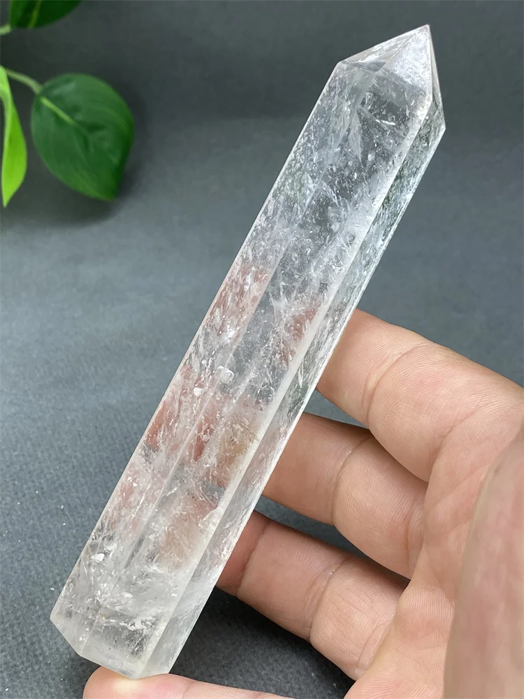 Natural Clear White Crystal Crystal Tower Meditation Chakra Healing Wand Feng Shui Ornaments Home Decoration