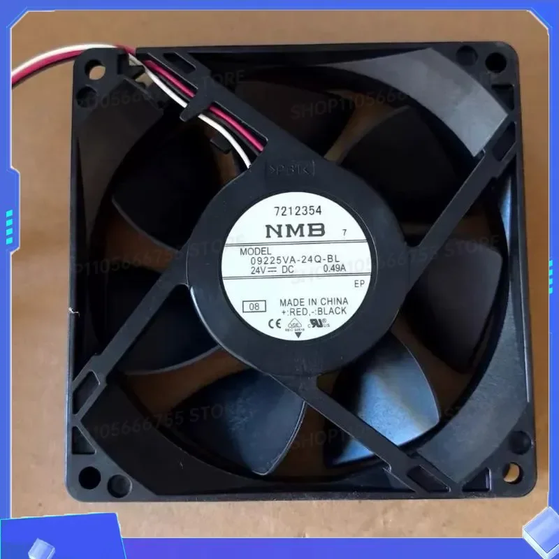 for NMB 09225VA-24Q-BL 9025 24V 0.49A 9cm Three-Wire Alarm Variable-Speed Fan