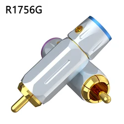 4PCS Hi-End Pure Copper RCA Connector Plug 24K Gold Plated Audio Adapter HIFI Interconnect RCA Terminal Solder RCA Jack