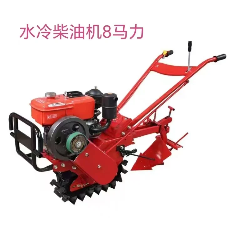 Hand Push Crawler Mini Power Tiller Rotary Cultivator Multifunctional Farm Weeding Ploug Machine For Hilly Dry Wet Land view 4