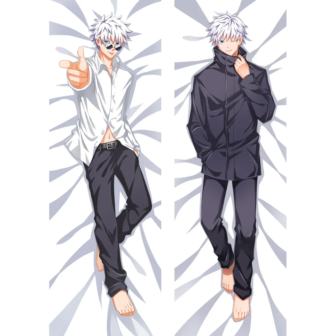 Anime Abraçando Corpo Travesseiro Caso, Peachskin Personalizado, Almofada Do Jogo, Capa DIY, Dakimakura, 50x180cm