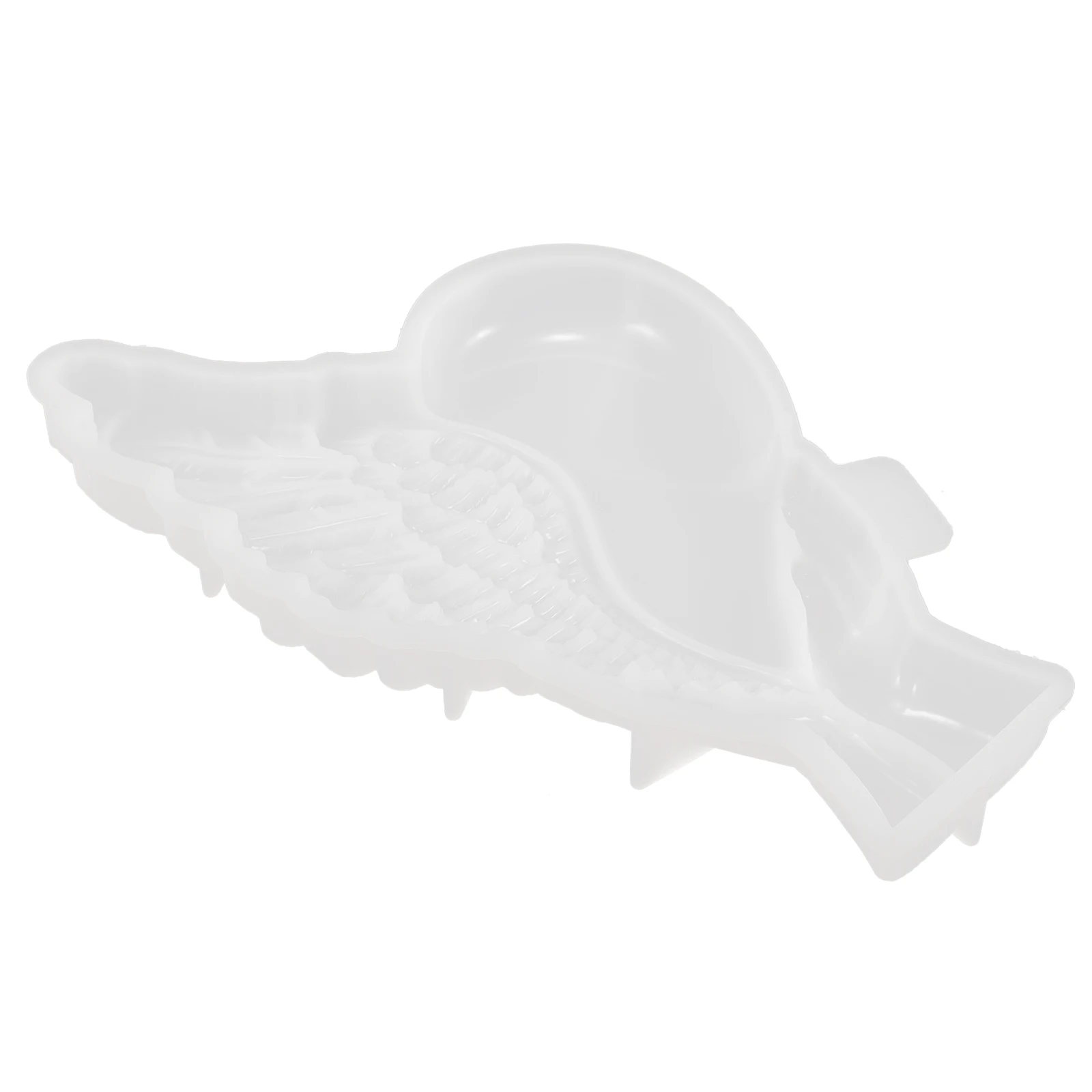 

Silicone Mold for Crafts Heart Wing Shaped Decorative Molds White Color Easy to Clean Flexible Practical Wall Decoration Epoxy