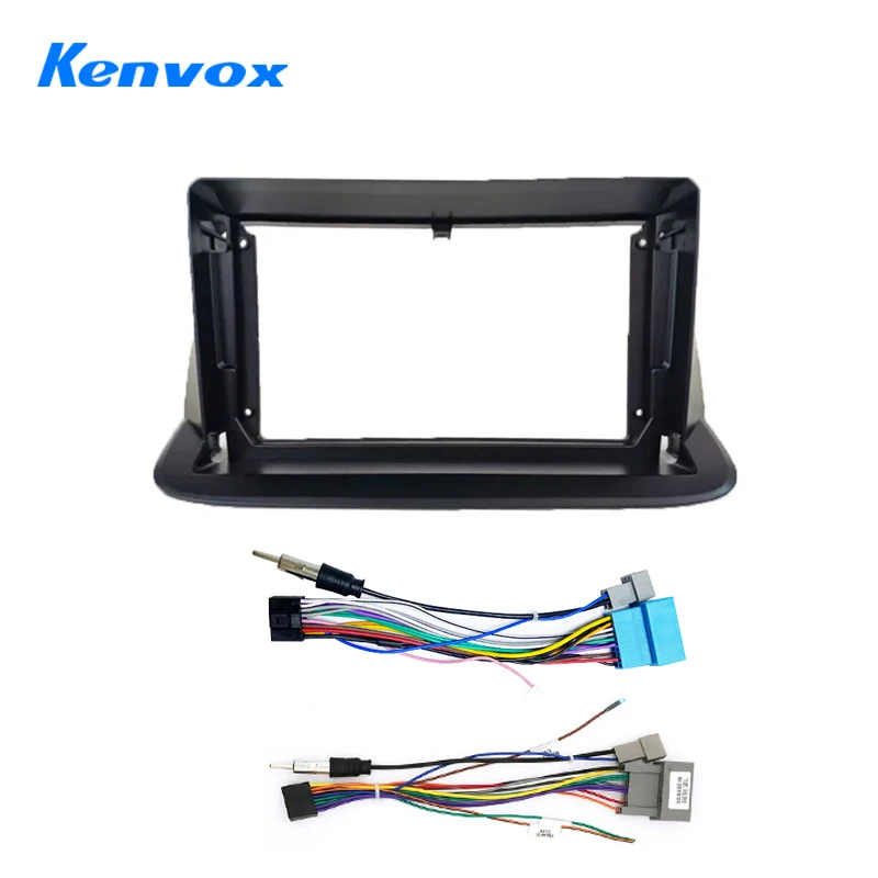Kenvox For Honda StepWGN RG1 2005-2008 9 inch 2DIN Stereo Car Android Radio Frame Panel Fascia 16PIN Harness Wire Power Cable