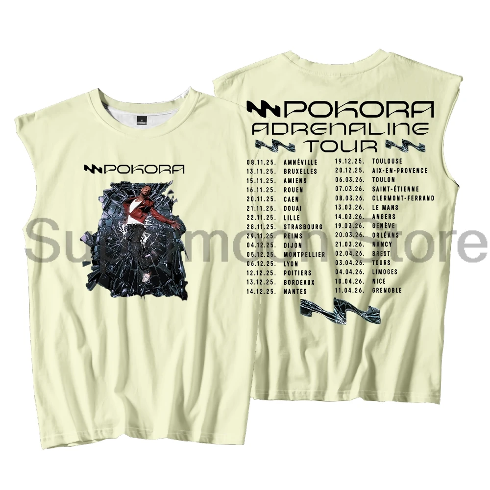 Matt Pokora Merch M Pokora Adrenaline Tour 2025 Tank Tops Unisex Sleeveless Vest Women Men Outdoor Streetwear Tops