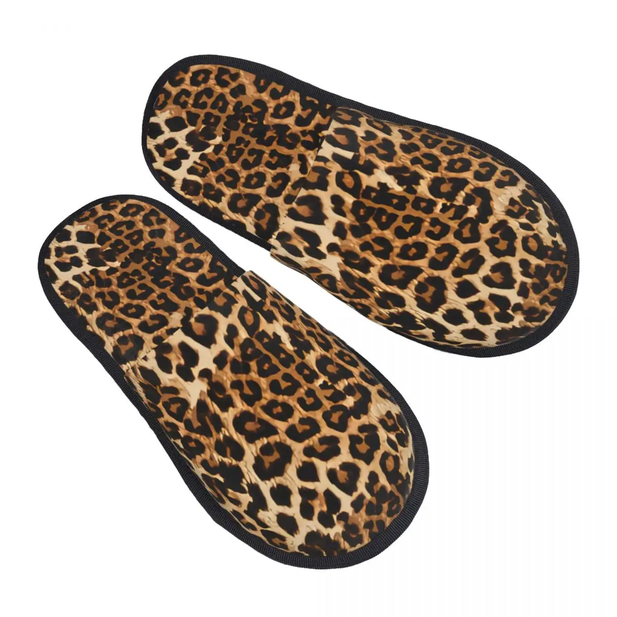 

Гостевые тапочки с леопардовым принтом кожи гепарда для женщин в отеле, домашние тапочки из кожи животных на заказ