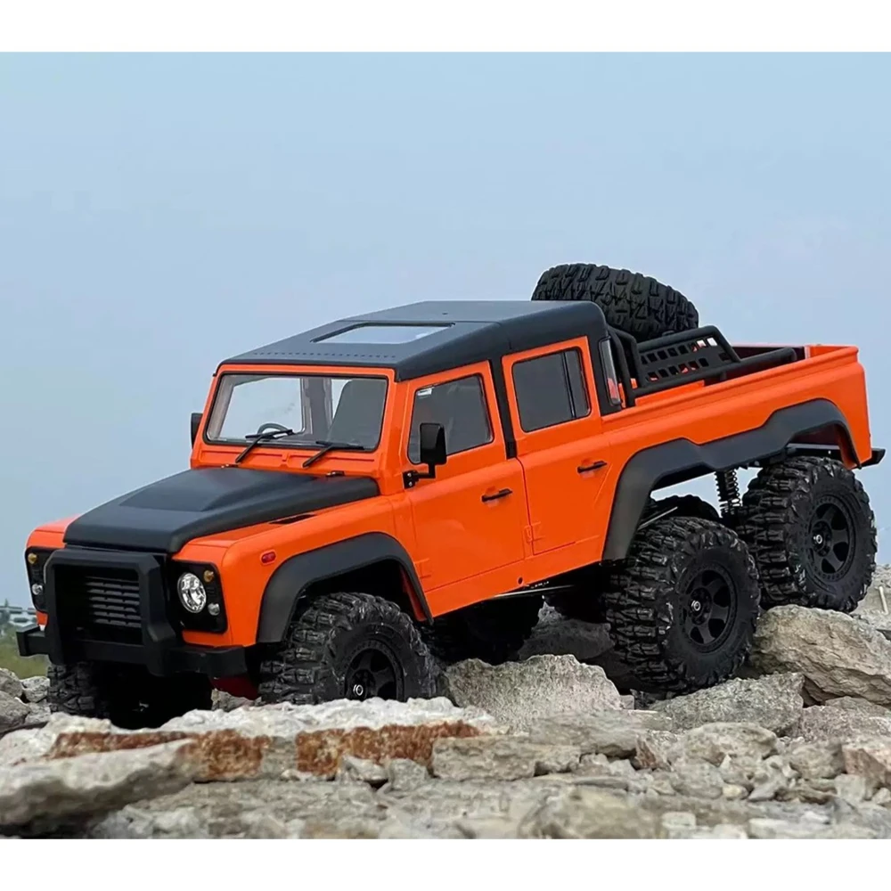 AXX6 1:10 coche de escalada con control remoto 6WD con cerradura diferencial puente de puerta de engranaje alto y bajo modelo de vehículo eléctrico de juguete