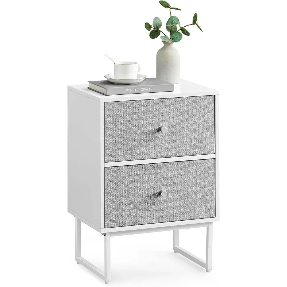 

Bedside Table Small Dresser with Removable Fabric Drawers, End Table Side Table, Bedroom Furniture,Night Stand for Bedroom