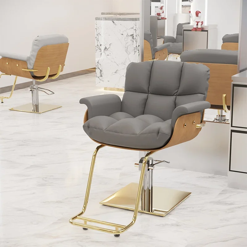 

Chairs Room Vanity Chair Aesthetic Owl Backrest Salon Mirror Hair Beauty Auxiliary Barber Silla De Barberia Armchair Reclining