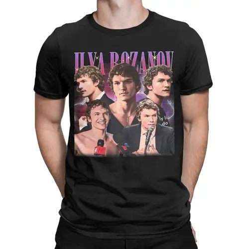Imagen 2 del producto Camiseta humorística de renovación calentada para hombres y mujeres, camisetas con estampado con dibujo, ropa de algodón Hollander y Ilya Rozanov
