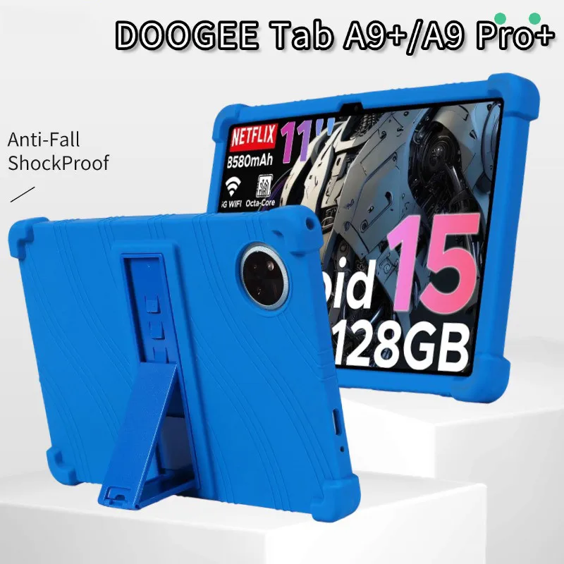 

Мягкий силиконовый защитный чехол для Doogee Tab A9 + 10,1 дюйма A9 Pro + A9 Pro Plus, противоударный регулируемый чехол-подставка