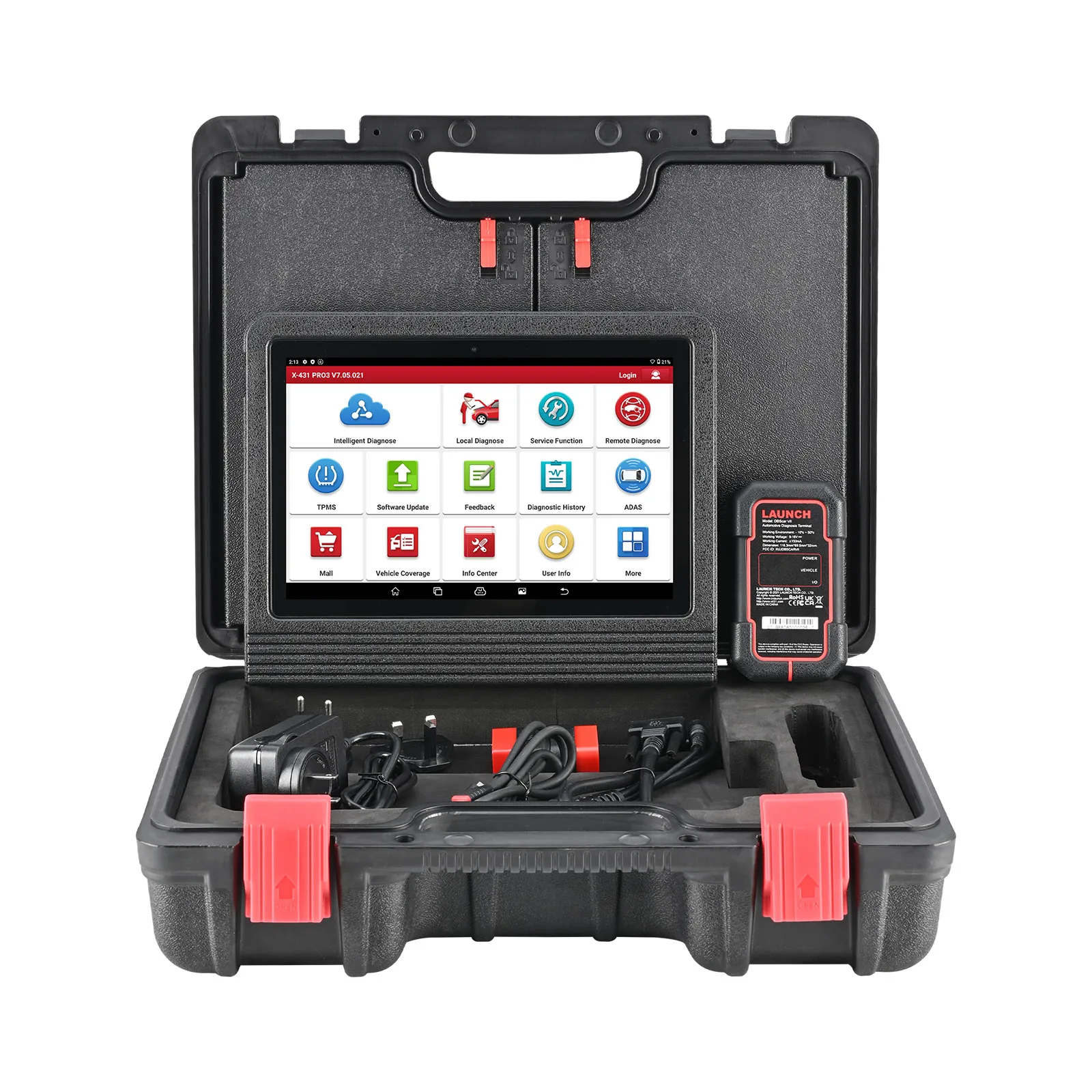 

2024 X431 V+ 5.0 PRO3 Diagnostic Tool Supports Topology Mapping ECU Online Coding & 37+ Services AutoAuth FCA SGW Add CAN FD Pro