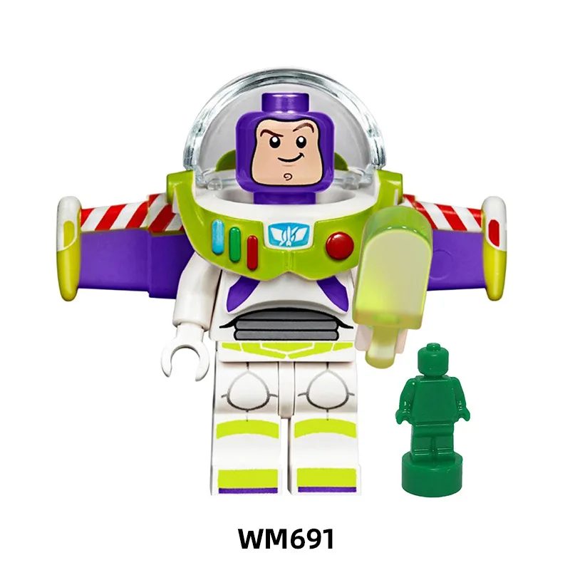 WM6060 cartoon series children and boys puzzle story building block doll toy birthday gift