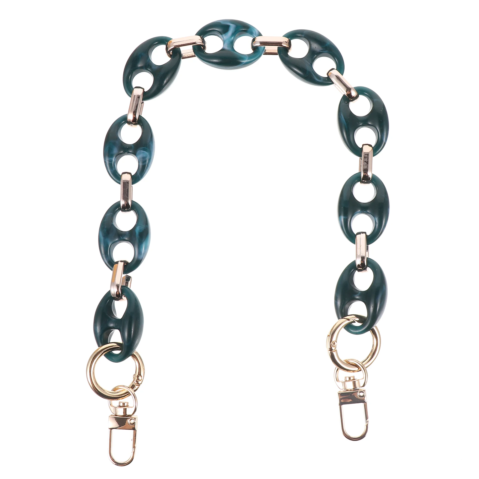 Bloco de cores retro saco corrente elegante resina acrílico cinta forte rolamento de carga não desbotamento diy bolsa ombro corrente para tote