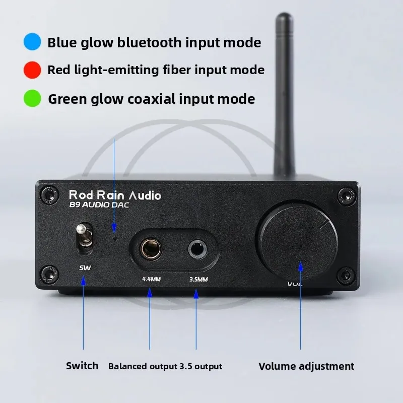 Bluetooth Audio Receiver Decoder ES9039 Lossless Music Support LDAC APTX Audio Adapter