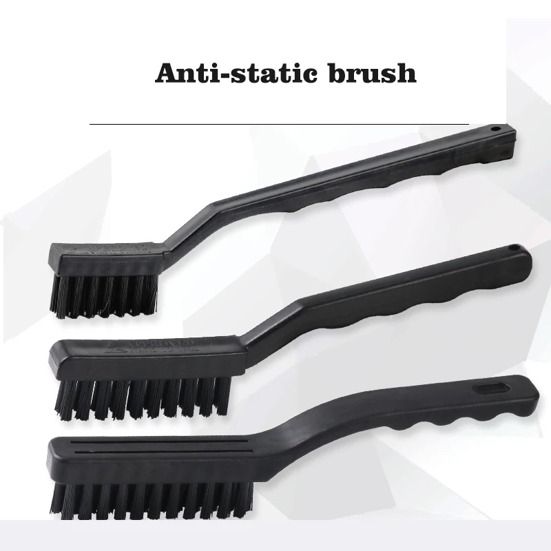 3PC Anti-Static Brush Hairbrush Anti Static Dust Clearning Brush Circuit Board Cleaning Tool Industrial Hard Bristled Toothbrush