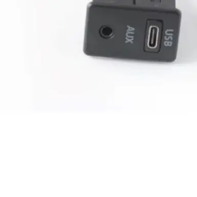 6-Pin to USB-C and Dual Male Audio Interface Panel for Integration with Automotive Sound Equipment and Amplifiers