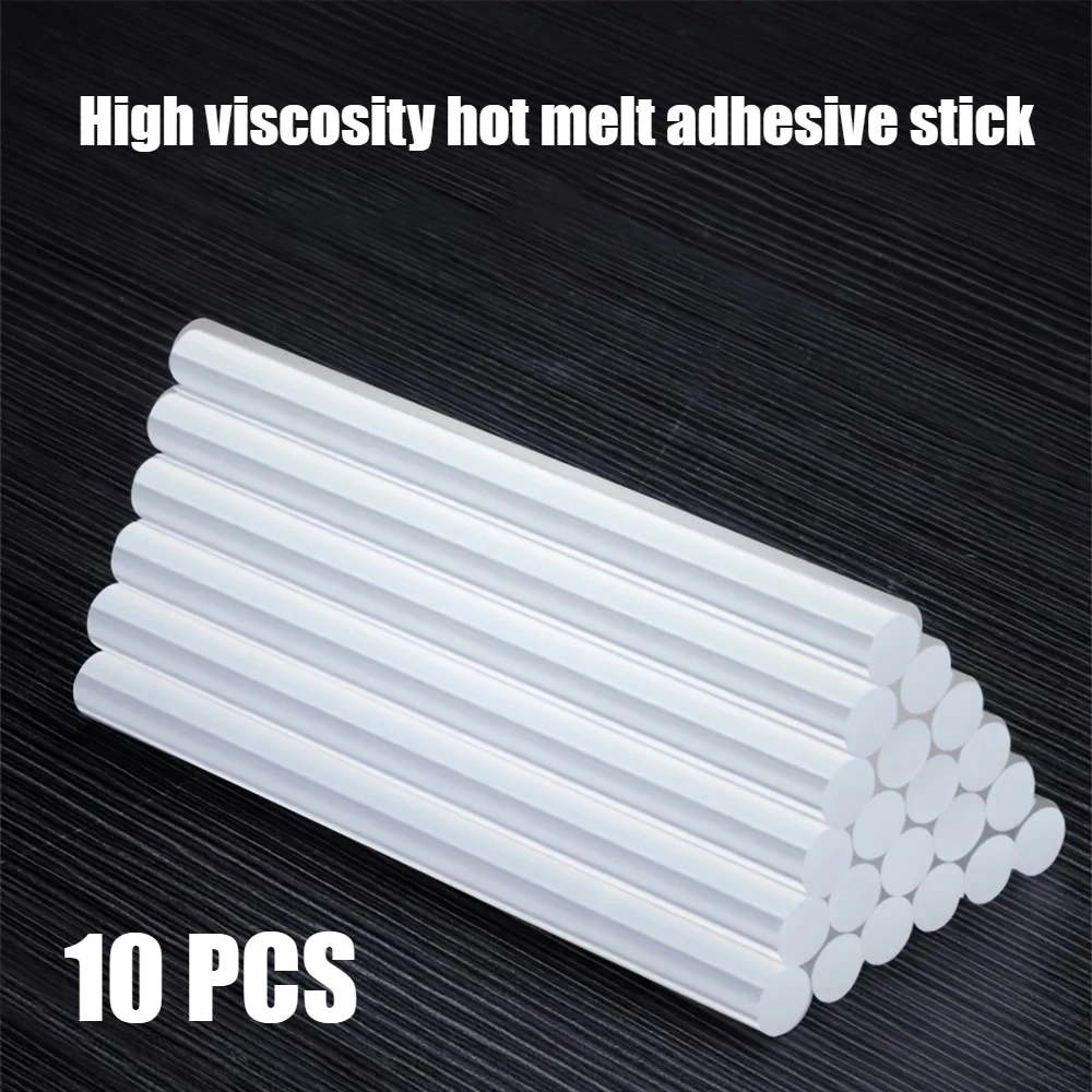 

10 шт. клейких стержней для горячего клея высокой вязкости 7/11 мм * 100 мм, подходят для поделок своими руками, ежедневного ремонта и домашнего декора.