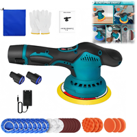 Polishing Machine 12V Cordless Polisher 8 Gears 500W Automotive Electric Waxing Repairing Wireless Sander Polish 2.0Ah Battery
