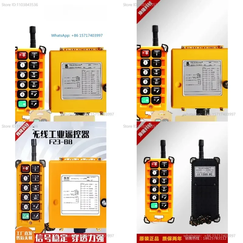 F23-BB industrial electric hoist aerial crane gantry crane wireless remote control for crane operation