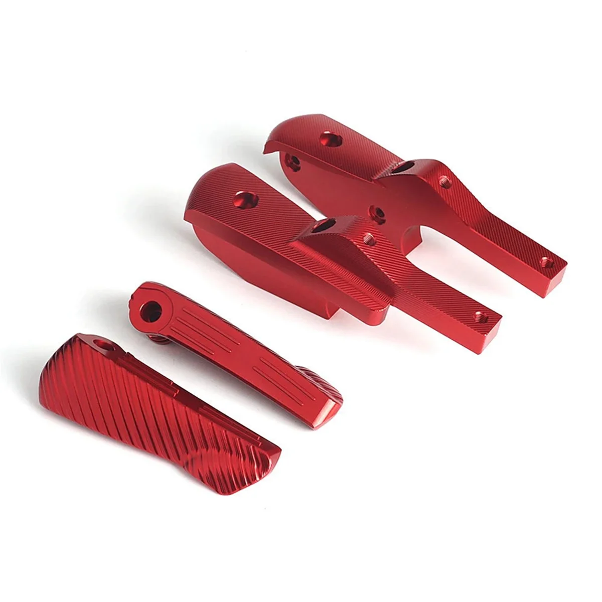 Motorcycle Footrests Foot Rests Pegs Rear Pedal for GTS300 GTS250 GT60 GT 125 200 250 300(Red)