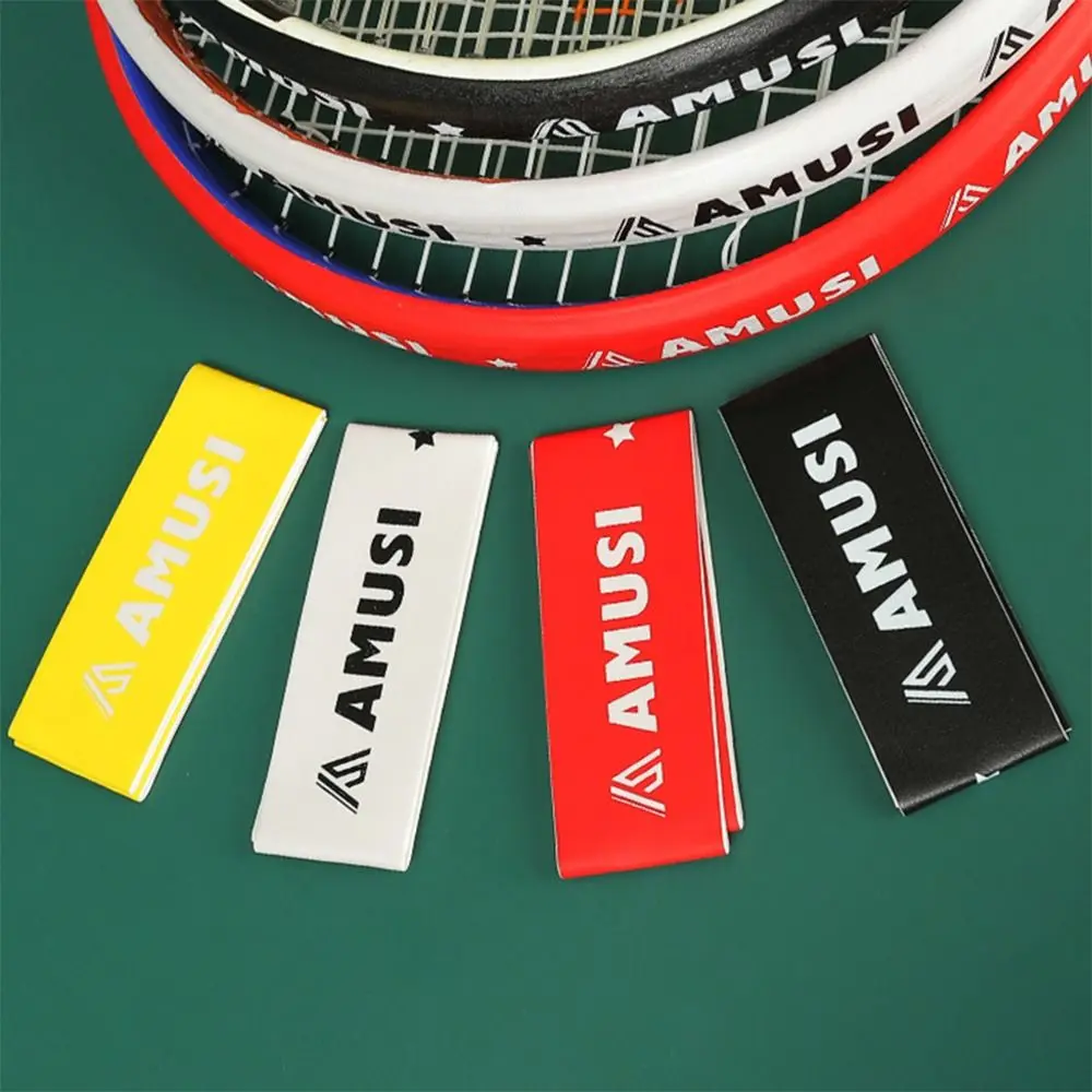 

Multicolor Tennis Racket Head Sticker Reduce Impact and Friction PU Frame Protection Tape Tennis Pickleball Paddle