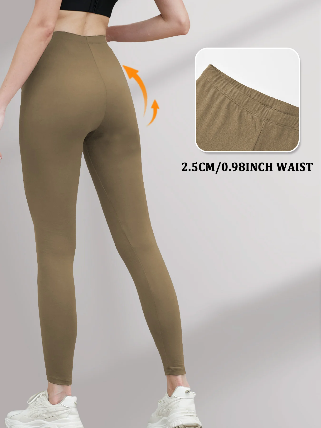 Women'S Super Soft Leggings,High Stretchy No See Through  Pants，for Casual Attire, All-Season
