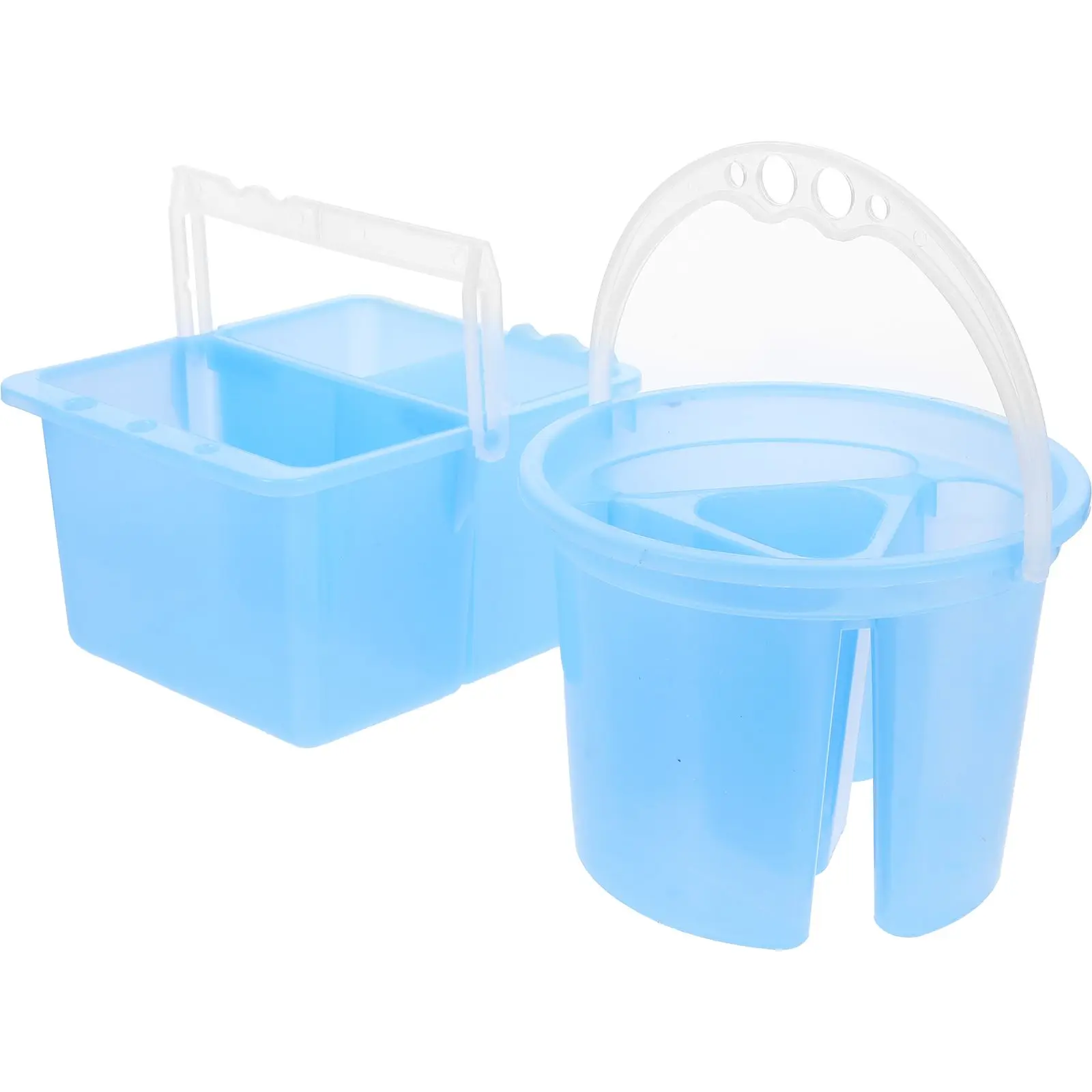 

2 Pcs Wash Pen Bucket Plastic Water Basin for Painting Clean Brush Tool Reusable Supplies School Craft Professional Use