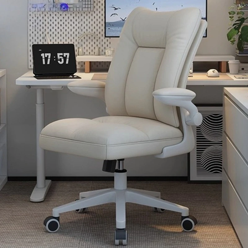 Computer chair Home comfortable back  Learning sedentary reclining desk Office Girls bedroom makeup swivel