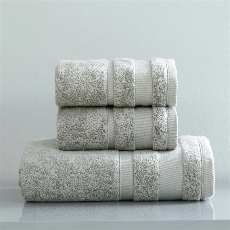 Combed Cotton Towel Set Cotton Bath Towel For Adults Bathroom Face Hand Towels Terry Washcloth Travel Sport Towels