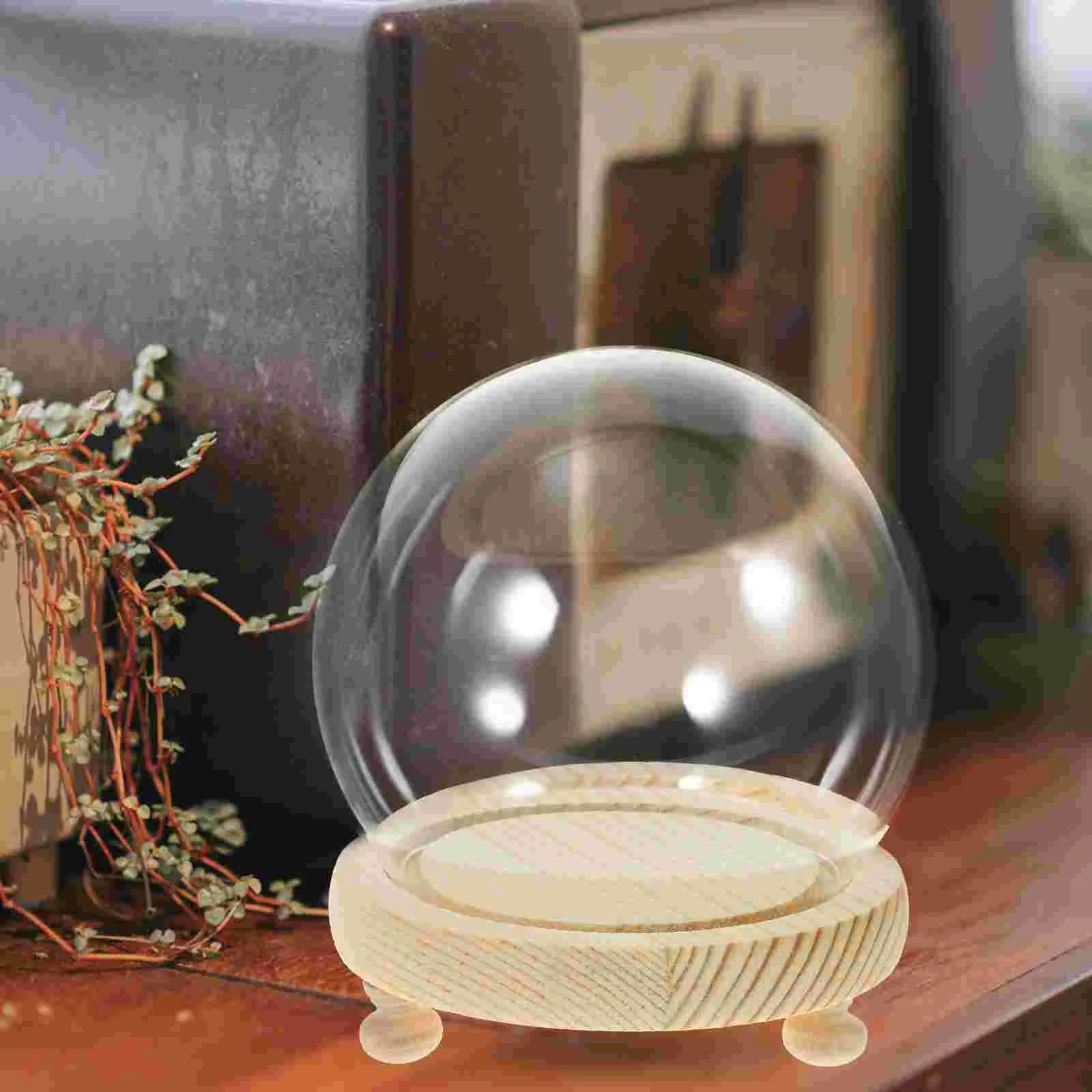 Domes Centerpiece Cloche Jar Glass Cover Flower Centerpieces Display Clear Ornaments