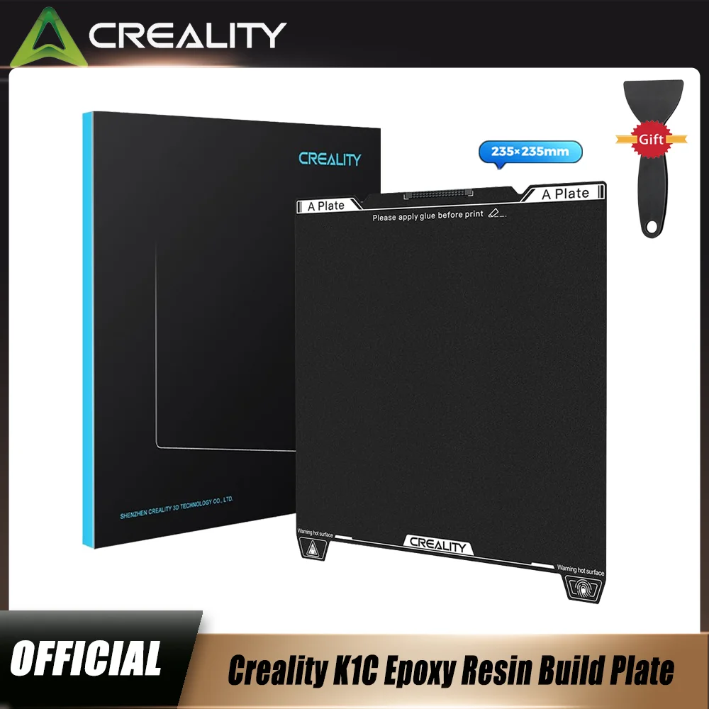Creality Official  K1C Epoxy Resin Build Plate  235*235mm,Excellent Adhesion High Flatness Strength, for Creality  K1C/K1 SE