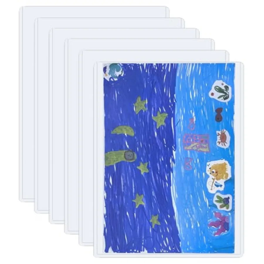 

PCS 8.5" x 11" Rigid Print ProtectorsClear Plastic Page Protectors Clear Rigid Top loaders Plastic Paper Sheet Protectors for P