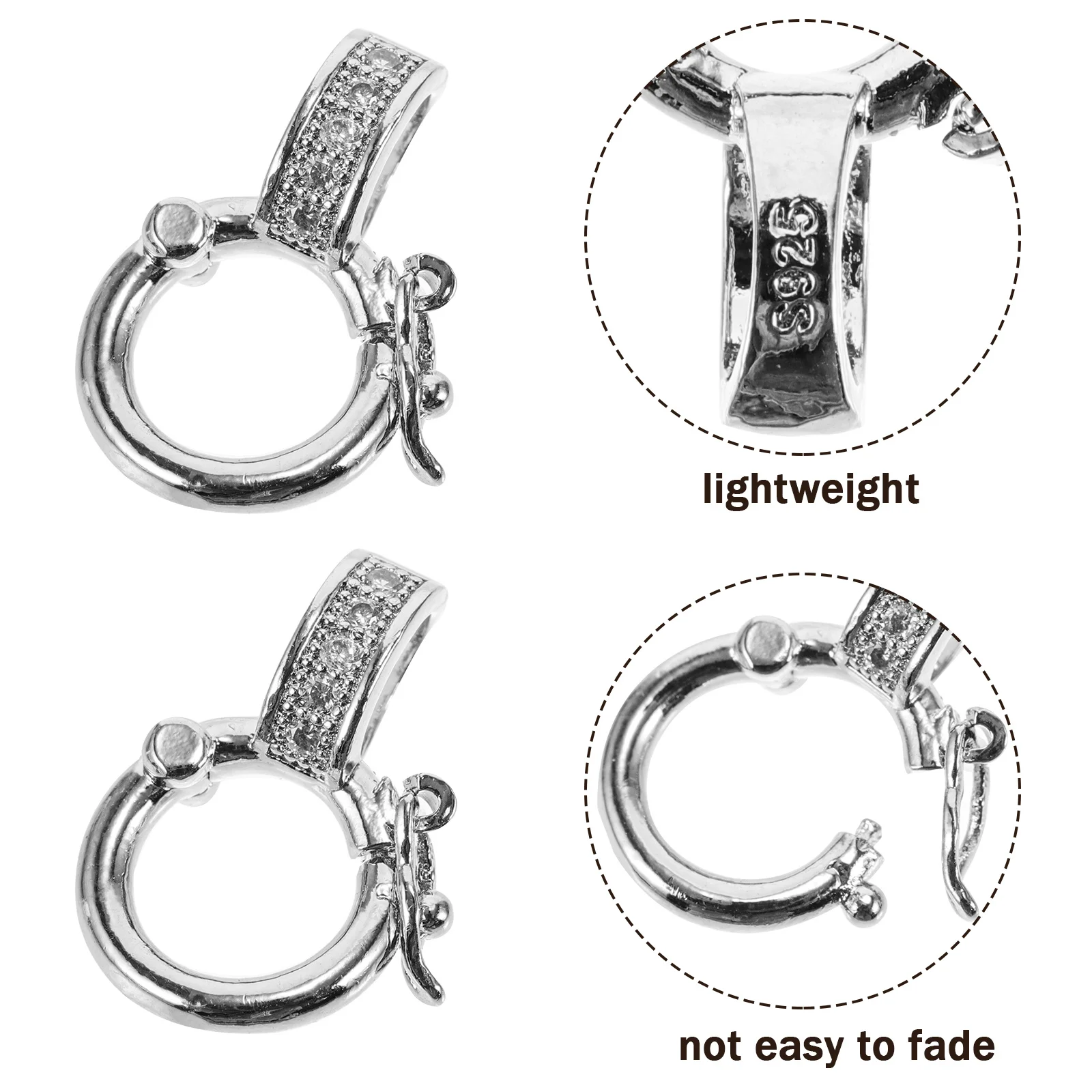 

5 шт. универсальных соединителей для украшений, маленькие застежки для браслетов, конвертеры для ожерелий, декоративные металлические соединители