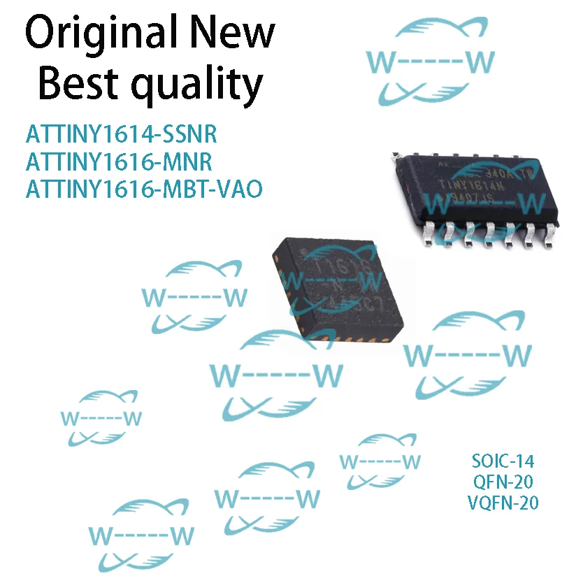 (5-30 PCS) ATTINY1614-SSNR ATTINY1616-MNR ATTINY1616-MBT-VAO ATTINY1614-SSN TINY1614N T1616 T1616-N ATTINY1614 MCU IC CHIP