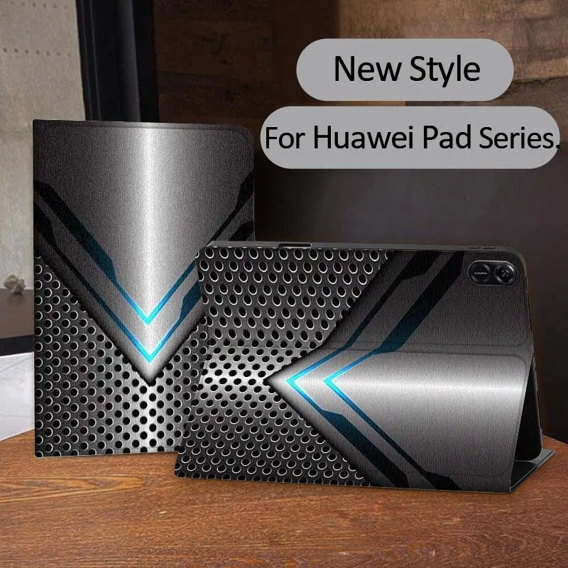 نمط معدني مضيء لـ MediaPad MatePad Air SE Pro M6 M5 M2 T10s T5 10 11 12.6 11.5 12X10.8 بوصة 10.1 حافظة كمبيوتر لوحي