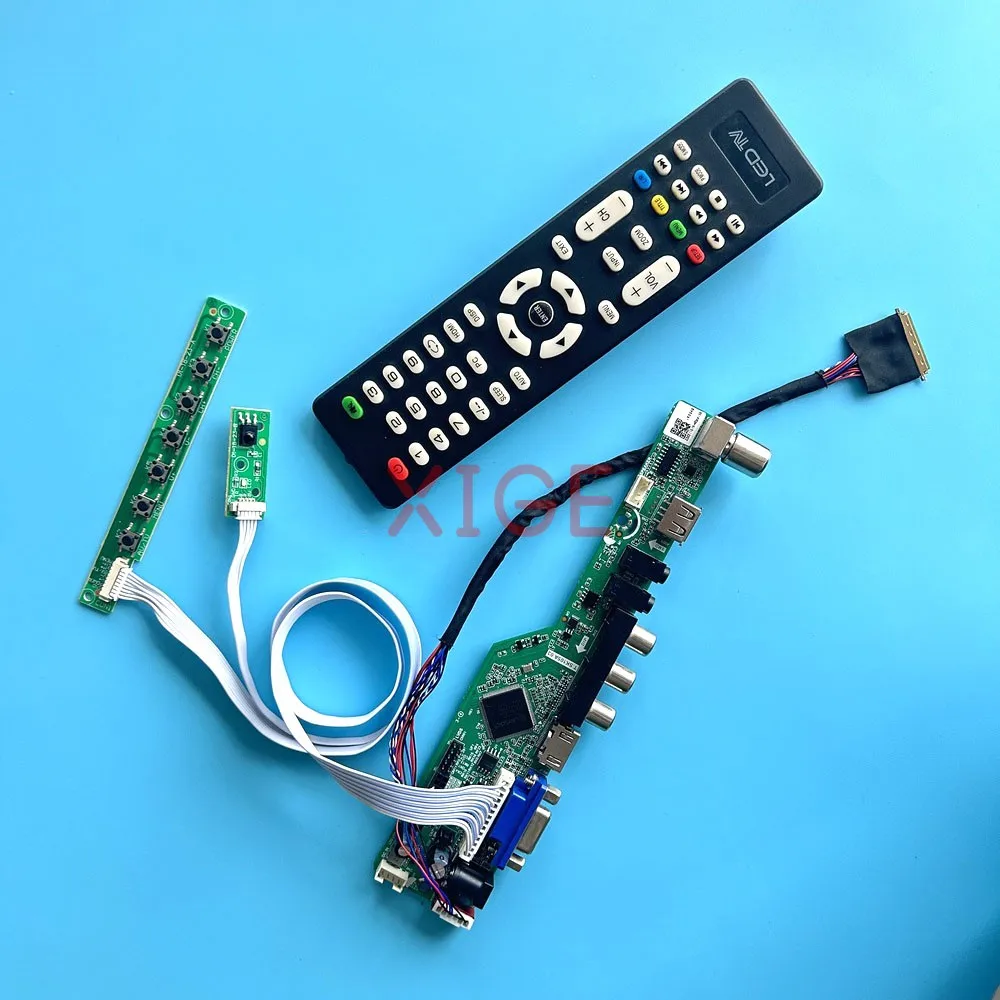 

Для N116BGE-L42/L41/L32/L31/L11 аналоговый телевизор USB + AV + VGA + HDMI 1366x768 панель ноутбука LVDS 40Pin 11,6 "контроллер плата драйвера DIY Kit