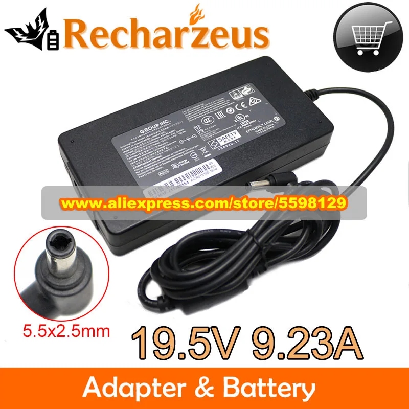 Genuíno para Fsp 19.5v 9.23a Adaptador Fsp180-ajbn3 Fsp180ajbn3 Carregador para Tongfang Xne15e19 Gk7cp0s Zeus 17r Eg-lp5-bk Mag15