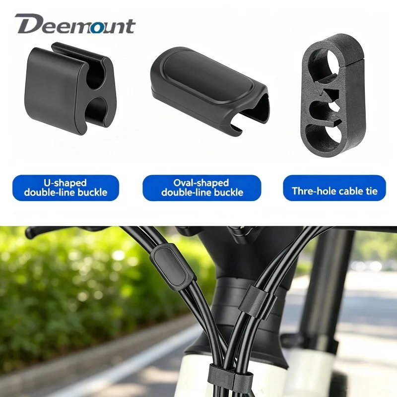 MTB U Shaped Cable Fix Clips Hydraulic Brake Tube Organizer Bike Brake Derailleur Wire Frame Cable Management Replacement Parts
