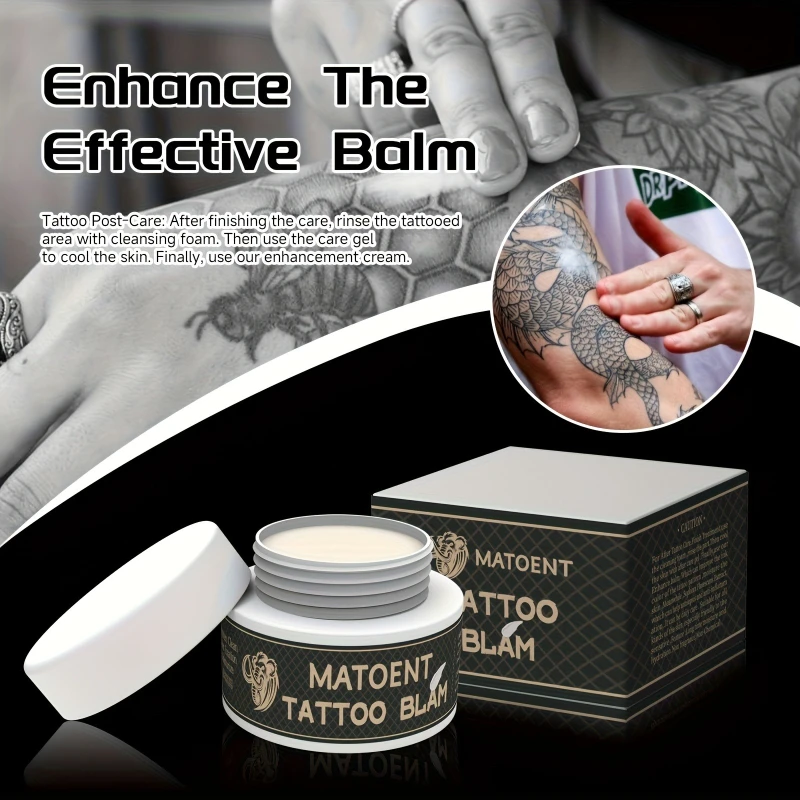 

30g/60g Tattoo Care Cream Color Enhancement, Restoring Old Tattoos，Durable Color Preserving Soothing Tattoo Skin Cream