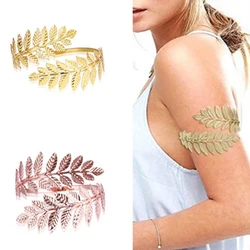 Metal Greek Roman Laurel Leaf Bracelet Armband Upper Arm Cuff Armlet