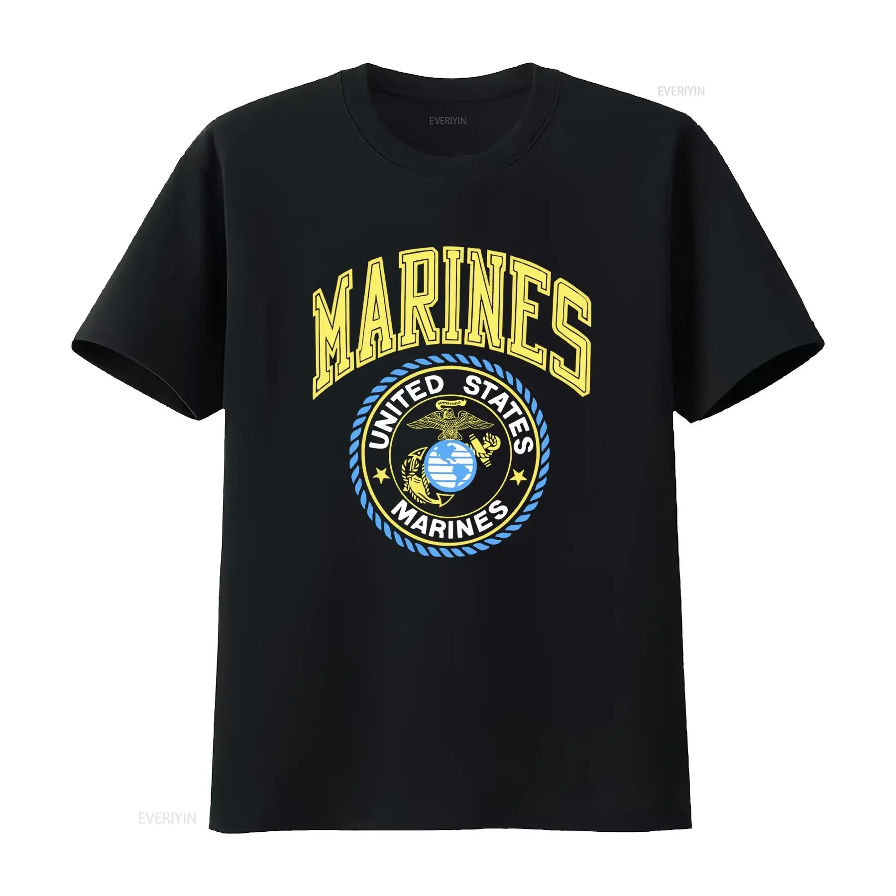 Vintage United States Marines Eagle Globe Anchor T Shirt vintage Washed Comfortable Top For Everyday Wear fashion Breathable