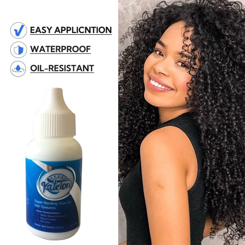 

38ml 1.3oz Katelon Wig Glue Waterproof Hair Replacement Adhesive Glue Wig Bonding Glue for Lace Front Wig