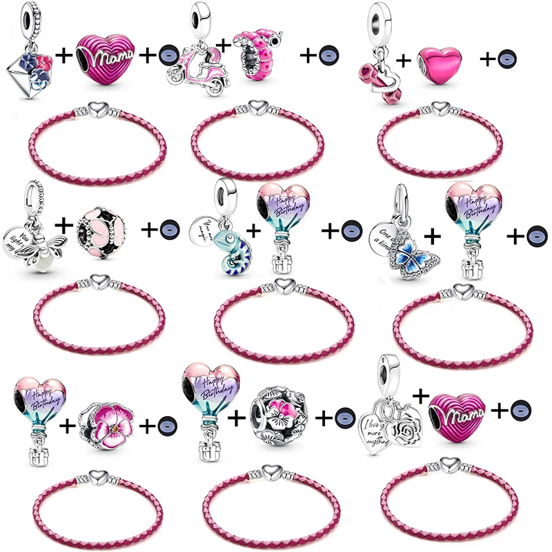 BAOPON Top Selling Pulseiras Luxury Rhinestone Beads Charms Abalorio Trendy Retro Beads Fit Brand Original Bracelets Bangles