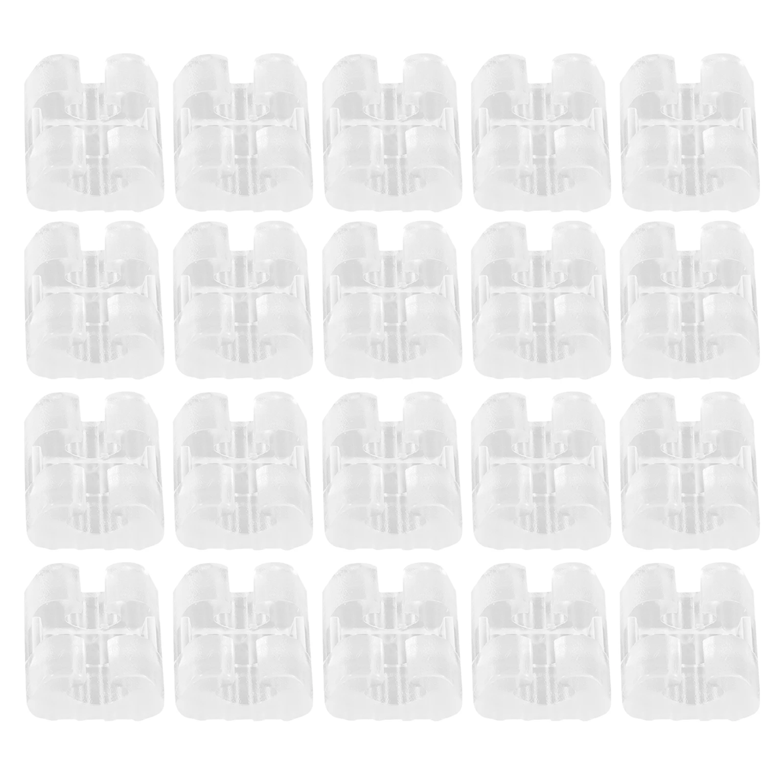 

50pcs C-Shaped Leg Non-Slip Floor Protectors Furniture Leg Caps Chair Foot Pads For Hardwood Floors Reusable Chair Bottom Glides
